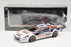 BMW M1 Schnitzer #2 H-J. Stuck Winner Deutsche Automobil Rennsport Trophy Zolder 1982 Minichamps 1:18 155822902 Metall — bild 6 av 6