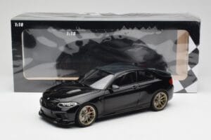 BMW M2 CS F87 Svart Metallic Med Guldfälgar Minichamps 1:18 155021021 Metall — bild 6 av 6