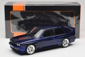 BMW M3 E30 Macau Blue IXO 1:18 18CMC122 Metall — bild 6 av 6