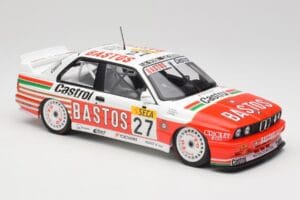 BMW M3 E30 #27 Bigazzi Team S. Soper / A. Hahne 4th Place 24 Hours of Spa 1990 Minichamps 1:18 155902027 Metall — bild 4 av 6