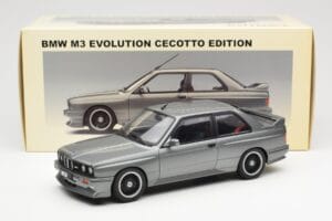 BMW M3 E30 Sport Evolution Cecotto Grå AUTOart 1:18 70567 Metall — bild 8 av 8