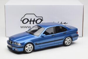 BMW M3 E36 Sedan Blå Otto 1:18 OT1082 Resin — bild 6 av 6