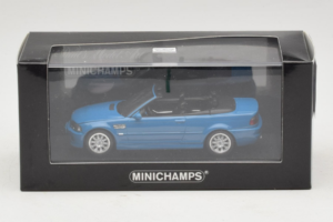 BMW M3 E46 Cabriolet Blå Minichamps 1:43 BMW015 Metall — bild 4 av 4