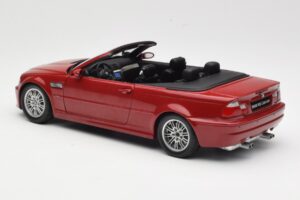 BMW M3 E46 Cabriolet Röd Kyosho 1:18 08505R Metall — bild 7 av 8