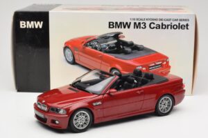 BMW M3 E46 Cabriolet Röd Kyosho 1:18 08505R Metall — bild 8 av 8