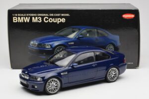 BMW M3 E46 Blå Kyosho 1:18 08503BL Metall — bild 8 av 8