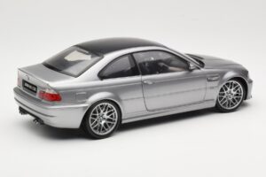 BMW M3 E46 CSL Silver Kyosho 1:18 08506S Metall — bild 3 av 8