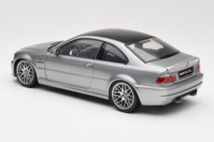 BMW M3 E46 CSL Silver Kyosho 1:18 08506S Metall — bild 7 av 8