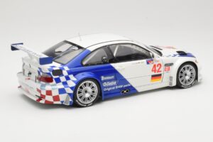 BMW M3 E46 GTR #42 J. Muller / J.J. Lehto ALMS 2001 Minichamps 1:18 80430139183 Metall — bild 3 av 8