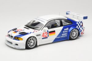 BMW M3 E46 GTR #42 J. Lehto / J. Muller ELMS 2001 Minichamps 1:18 100012192 Metall