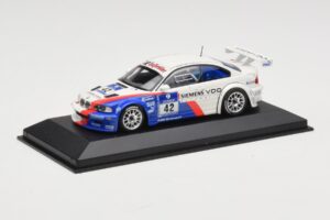 BMW M3 E46 GTR #42 P. Muller / J. Muller / H-J. Stuck / P. Lamy ADAC 24h Nurburgring 2004 Minichamps 1:43 BMW001 Metall — bild 2 av 4