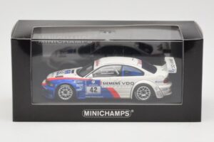 BMW M3 E46 GTR #42 P. Muller / J. Muller / H-J. Stuck / P. Lamy ADAC 24h Nurburgring 2004 Minichamps 1:43 BMW001 Metall — bild 4 av 4