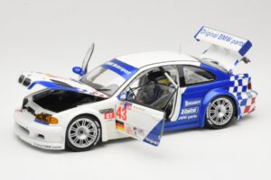BMW M3 E46 GTR #43 D. Muller ALMS 2001 Minichamps 1:18 100012143 Metall — bild 2 av 8