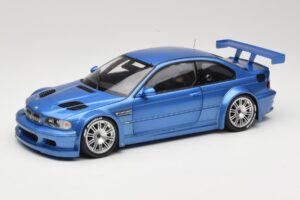 BMW M3 E46 GTR Street Blå Minichamps 1:18 80430302540 Metall