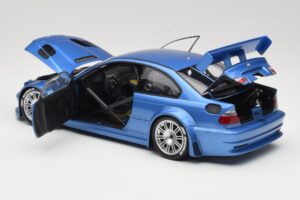 BMW M3 E46 GTR Street Blå Minichamps 1:18 80430302540 Metall — bild 5 av 8