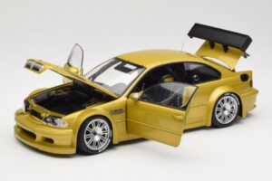 BMW M3 E46 GTR Street Phoenix Yellow Minichamps 1:18 80430309444 Metall — bild 2 av 8