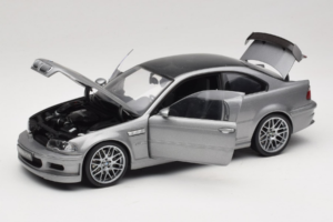 BMW M3 E46 GTR Street Silvergrå Kyosho 1:18 08507S Metall — bild 2 av 8