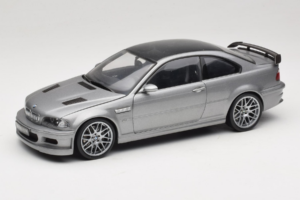 BMW M3 E46 GTR Street Silvergrå Kyosho 1:18 08507S Metall