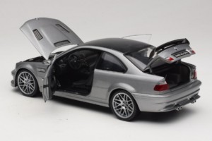 BMW M3 E46 GTR Street Silvergrå Kyosho 1:18 08507S Metall — bild 5 av 8