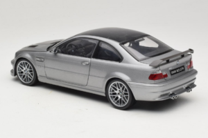 BMW M3 E46 GTR Street Silvergrå Kyosho 1:18 08507S Metall — bild 7 av 8