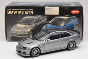 BMW M3 E46 GTR Street Silvergrå Kyosho 1:18 08507S Metall — bild 8 av 8