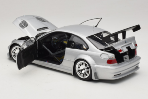 BMW M3 E46 GTR Street Silver Minichamps 1:18 100012100 Metall — bild 5 av 8