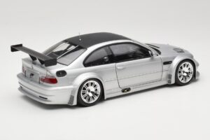 BMW M3 E46 GTR Street Silver With Carbon Roof Minichamps 1:18 100012102 Metall — bild 3 av 8