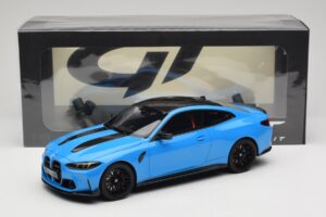 BMW M4 CS G82 Riviera Blue GT Spirit 1:18 GT511 Resin — bild 6 av 6