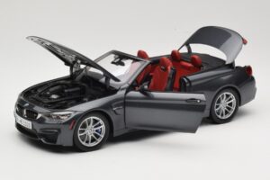 BMW M4 F83 Cabriolet Mineral Grey Paragon 1:18 80432339610 Metall — bild 2 av 8