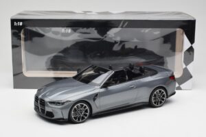 BMW M4 G82 Cabriolet Grey Metallic Minichamps 1:18 155021034 Metall — bild 6 av 6