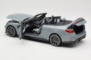 BMW M4 G83 Cabriolet Grey Metallic Minichamps 1:18 110021032 Metall — bild 5 av 8