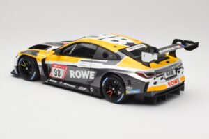 BMW M4 GT3 #98 M. Wittmann / S. van der Linde Rowe Racing ADAC 24h Nurburgring 2023 Minichamps 1:18 113232098 Metall — bild 7 av 8