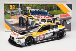 BMW M4 GT3 #98 M. Wittmann / S. van der Linde Rowe Racing ADAC 24h Nurburgring 2023 Minichamps 1:18 113232098 Metall — bild 8 av 8