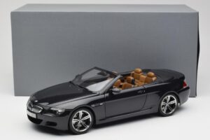 BMW M6 E64 Cabriolet Sapphire Black Kyosho 1:18 80430417424 Metall — bild 9 av 9