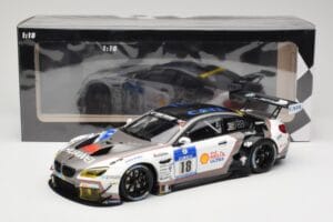 BMW M6 GT3 F13 #18 Schubert Motorsport A. Farfus / J. Krohn 24h Nurburgring 2016 Minichamps 1:18 155162618 Metall — bild 6 av 6