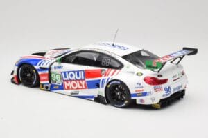 BMW M6 GT3 F13 #96 Turner Motorsport B. Auberlen / R. Foley Class Winner Petit Le Mans 2019 Minichamps 1:18 153192696 Metall — bild 5 av 6