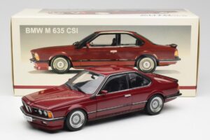 BMW M635 CSi E24 Karmin Röd AUTOart 1:18 70528 Metall — bild 8 av 8