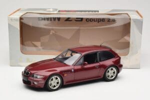 BMW Z3 Coupe 2.8 Red Metallic UT Models 1:18 20423 Metall — bild 8 av 8