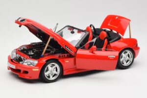 BMW Z3 E36/7 Roadster Röd Bburago 1:18 3349 Metall — bild 2 av 8