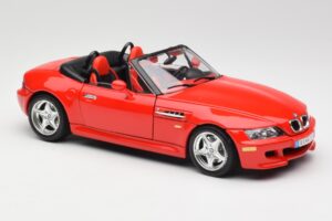 BMW Z3 E36/7 Roadster Röd Bburago 1:18 3349 Metall — bild 6 av 8