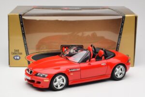 BMW Z3 E36/7 Roadster Röd Bburago 1:18 3349 Metall — bild 8 av 8