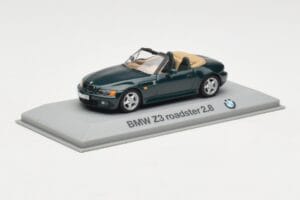 BMW Z3 Roadster 2.8 Mörkgrön Minichamps 1:43 80429421514 Metall — bild 2 av 4