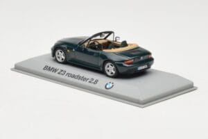 BMW Z3 Roadster 2.8 Mörkgrön Minichamps 1:43 80429421514 Metall — bild 3 av 4