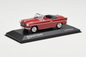 Borgward Isabella Cabriolet Röd Minichamps 1:43 400096060 Metall — bild 2 av 4