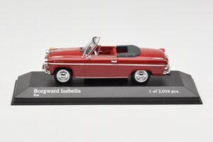 Borgward Isabella Cabriolet Röd Minichamps 1:43 400096060 Metall