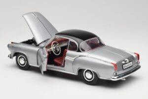 Borgward Isabella Coupe Grå & Svart Revell 1:18 8989 Metall — bild 7 av 8