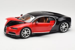 Bugatti Chiron Svart & Röd Bburago 1:18 18-11040 Metall — bild 2 av 8