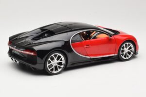 Bugatti Chiron Svart & Röd Bburago 1:18 18-11040 Metall — bild 3 av 8