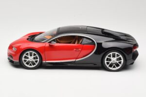 Bugatti Chiron Svart & Röd Bburago 1:18 18-11040 Metall — bild 4 av 8