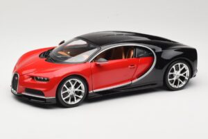 Bugatti Chiron Svart & Röd Bburago 1:18 18-11040 Metall